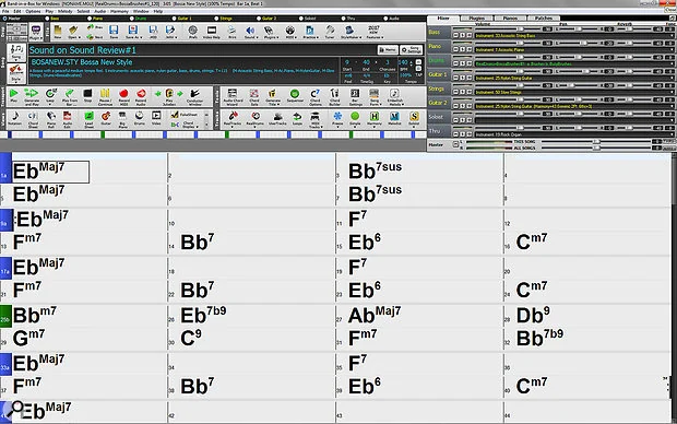 Visual for this record: Band-in-a-Box moved from generated MIDI to licensed recordings